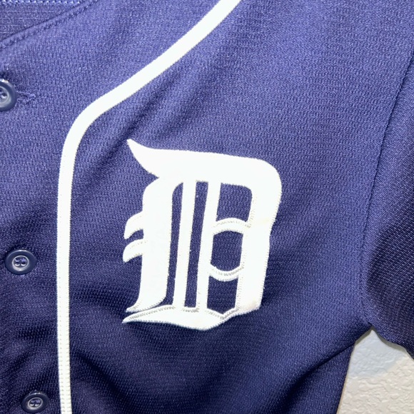 Majestic Navy and White Kids Jersey - Picture 4 of 7